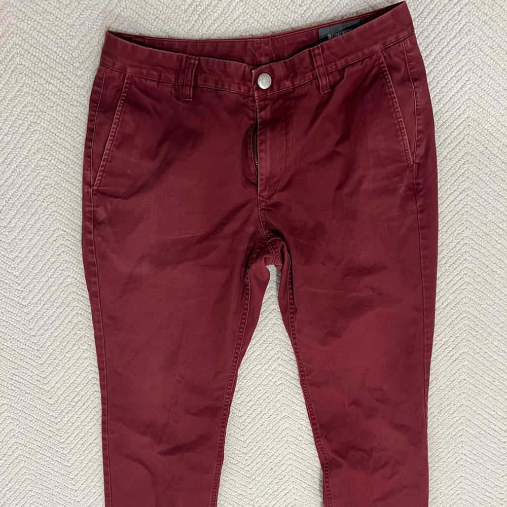 Bonobos Maroon Original Chino - slim fit